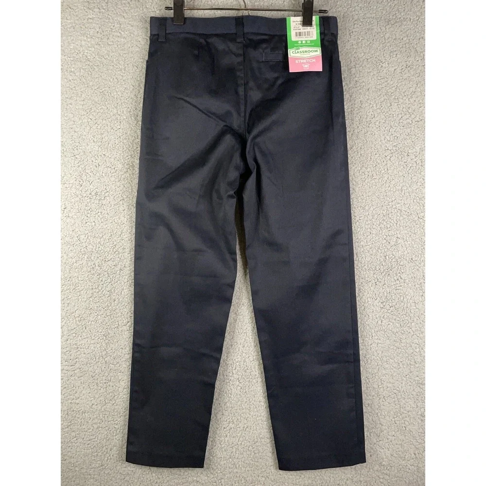 Classroom Girls‎ Plus Stretch Low Rise Size 12-1/2 Adjustable waist Navy.